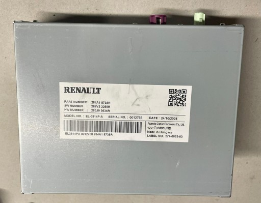 284A18738R 284V22255R - Модуль контроллера гибридной камеры renault rafale e-tech 1.2 austral