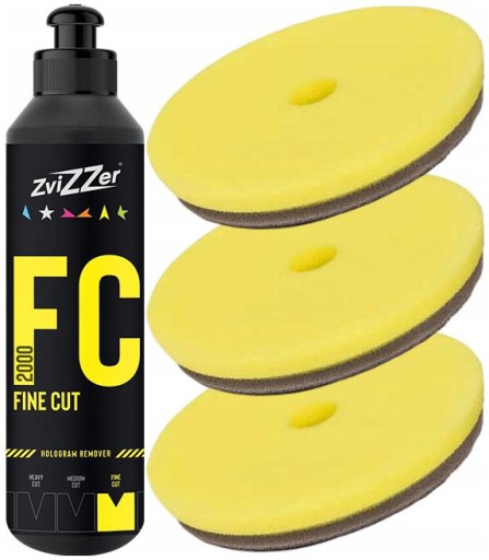 ZviZZer FC2000 250 мл + 3 универсальных подушечки желтого цвета