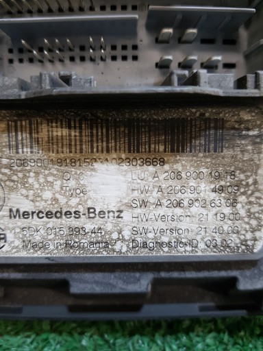 Unité commande confort MERCEDES-BENZ C-KLASA W206 5DK015893 A2069001918