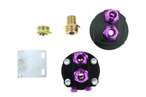 M-8611 - OIL RELOCATION KIT AN8 BLACK