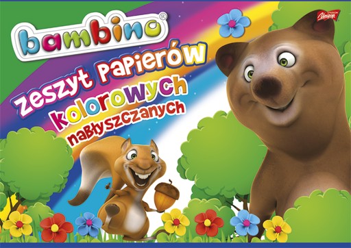 Кольоровий папір A4 Bambino, 10 аркушів, 90 г/м²