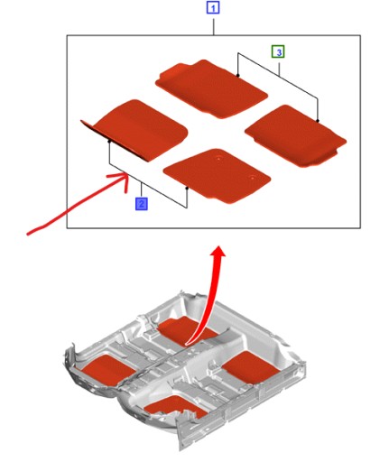 Килимки Велюрові передні FORD MONDEO Mk5