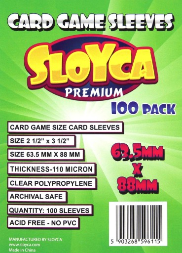 Sloyca Tričká CCG Premium S 63,5x88mm (100ks)