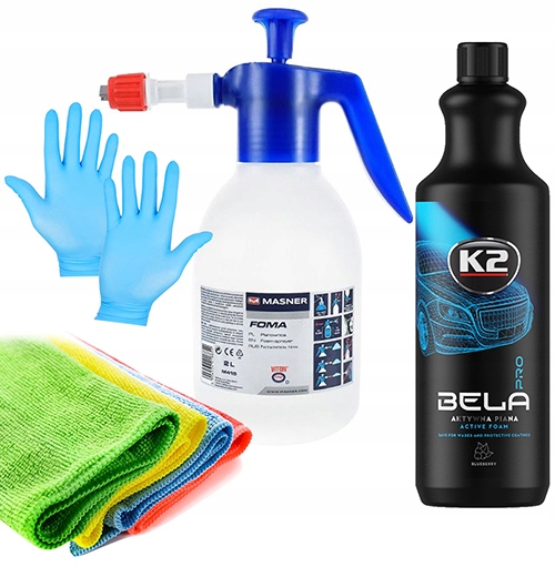 K2 PRO активна піна + Ручна піна + ганчірки