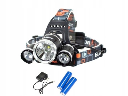 ПОТУЖНА ФАРА 3 світлодіодні ФАРИ НА АКУМУЛЯТОРІ