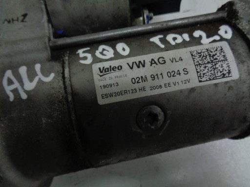 OCTAVIA III VW GOLF VII PASSAT B8 AUDI A3 1.6 2.0 TDI ŠTARTÉR 02M911024S