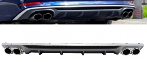 JRDAUA5F5SLBM - Диффузор для Audi A5 F5 S5 (2017-2019)