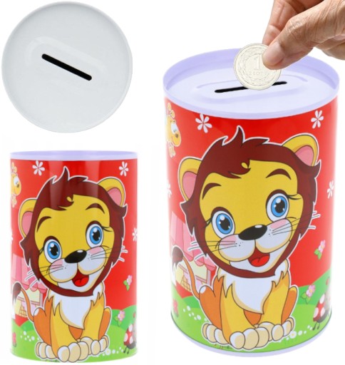 СПОРІЛКА МЕТАЛЕВА БАНКА ДЛЯ ГРОШЕЙ ВИЗІРКИ