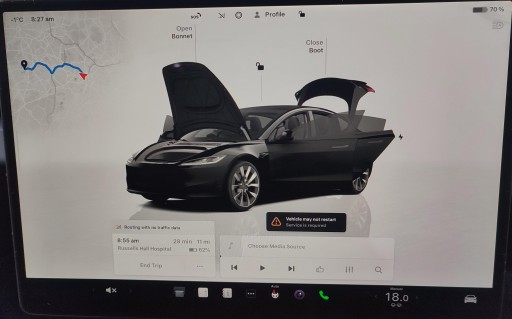 display MONITOR TESLA MODEL 3 LIFT (2023-) 1673288-10-B