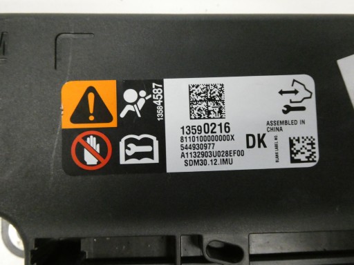SENSOR module of the airbags airbag OPEL MOKKA A
