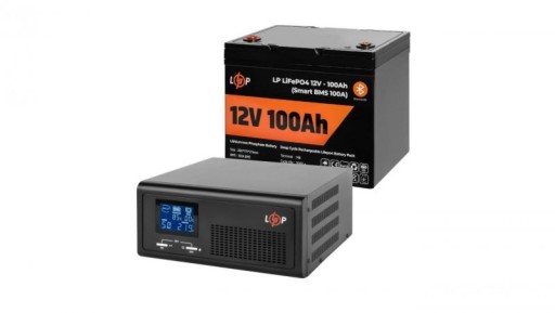 Комплект аварійного живлення дбж + батарея lifepo4 430 ва 300 вт 1280 вт год