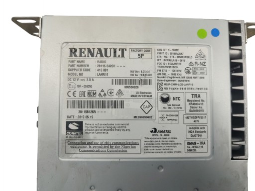 RADIO navigation GPS lecteur RENAULT KADJAR MEGANE IV 4 281158426R