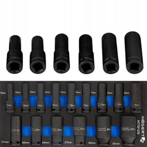 HOGERT НАБІР З 15 УДАРНИХ КОВПАЧКІВ