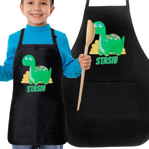 Дитячий фартух БАГАТО ВИЗІРУНКІВ ТВАРИНИ СОБАКА КІТ ДИНОЗАВРИК \