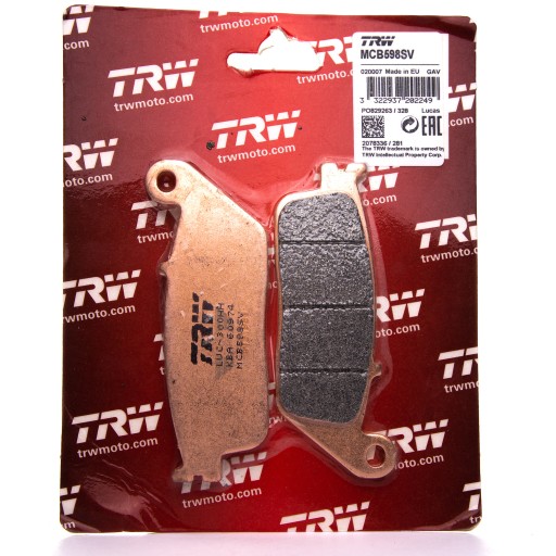 MCB598SV - ГАЛЬМІВНІ КОЛОДКИ TRW HONDA VT 600 SHADOW ПЕРЕДНІ