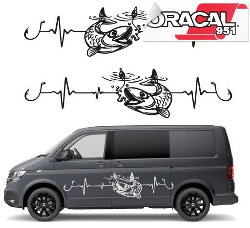 Наклейки для автомобиля CAMPER Fish PULS 48x200 см