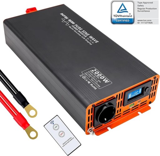 DATOUBOSS Converter 12v 230v 2000W автомобільний перетворювач з дистанційним керуванням
