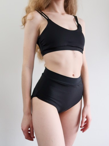 Чорний танцювальний топ розміру L Monkey Pole Wear