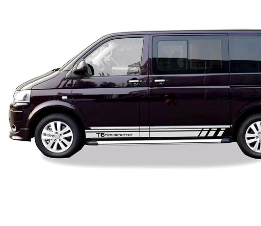Боковые полосы наклейки VW TRANSPORTER T6 белый