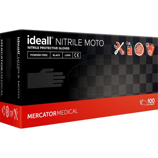 Нітрилові рукавички MERCATOR Ideall Nitrile Moto L