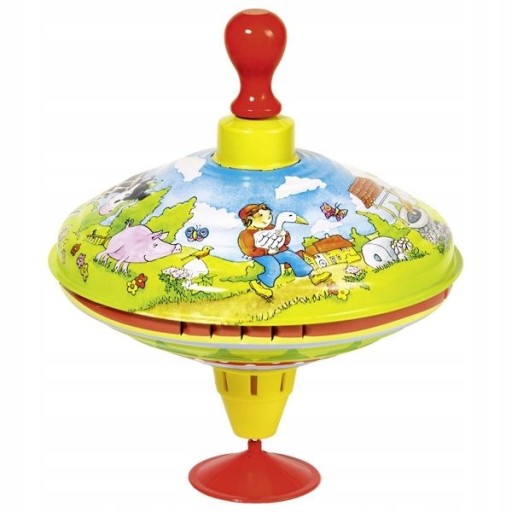 Дзига металева з підставкою Goki Hans In Luck 53056 21 див