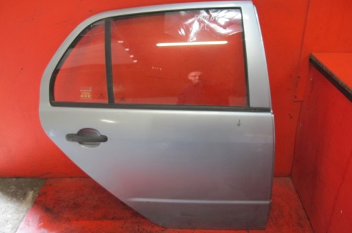 SKODA FABIA 1 and 6Y 6Y5 HB 5D 99- door right rear part rear. silver
