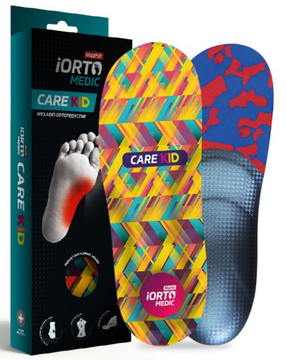 Вкладиші Mazbit Care Kid, розмір 32, вальгус, поздовжнє плоскостопість, різнокольорові