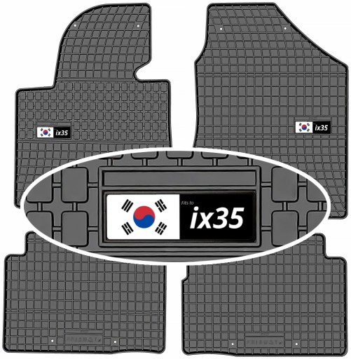 Hyundai ix35 2010-2015 Dywaniki Prismat do samochodu Emblemat
