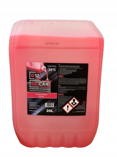 Охолоджуюча рідина G12 червоний-35C 20L