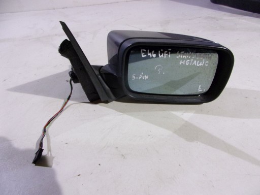 BMW E46 sedan mirror right Stahlgrau 5 PIN