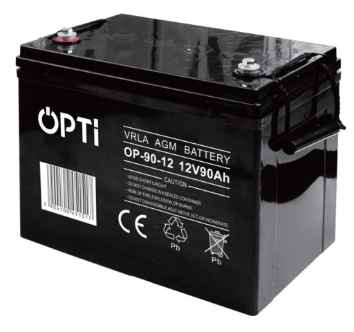 Аккумулятор volt polska opti agm 12 в 90 ач для установки преобразователя ups fv