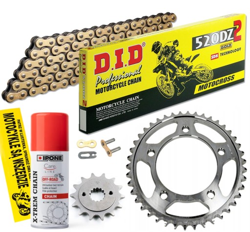 DID520DZ2G&B-114 JTF565.13SC - КОМПЛЕКТ ПРИВОДУ DID JT YAMAHA YZ 450 F 2007-2014