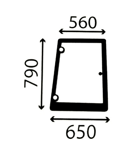 82009812, 83995321, - КОРПУС БОКОВОГО ВІКНА FIAT FORD NEW HOLLAND ПРАВИЙ