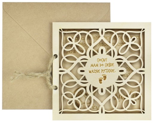 Запрошення на хрещення 12,5 х 12,5 см