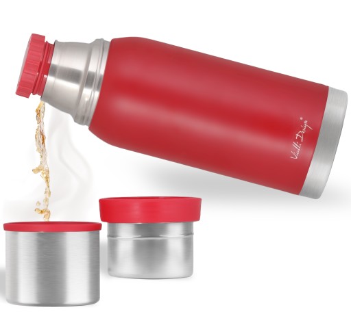 Термос Vialli Design Fuori 1л апельсини і червоні