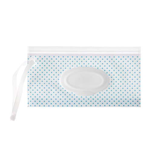 Багаторазова упаковка для вологих серветок MilaBaby №C308B9 біло-синя