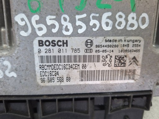 Computer 0281011785 9658556880 9654490280 CITROEN PEUGEOT 1.4 HDI