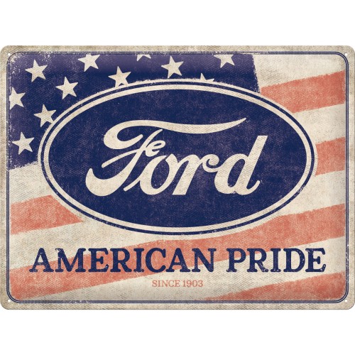 Табличка знак FORD AMERICAN PRIDE металл 30x40
