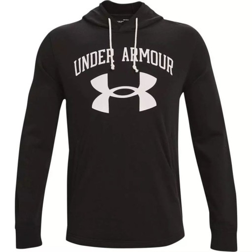 MIKINA UNDER ARMOUR RIVAL TERRY BIG LOGO HOODIE MEN BLACK L