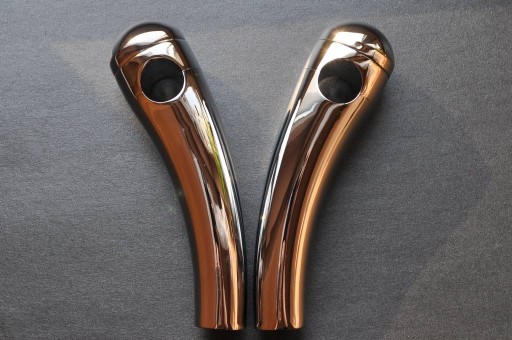 MT030-03-25MM - RISERY РУЛЬОВЕ КРІПЛЕННЯ ХРОМОВАНИЙ ОВАЛЬНИЙ 18 СМ