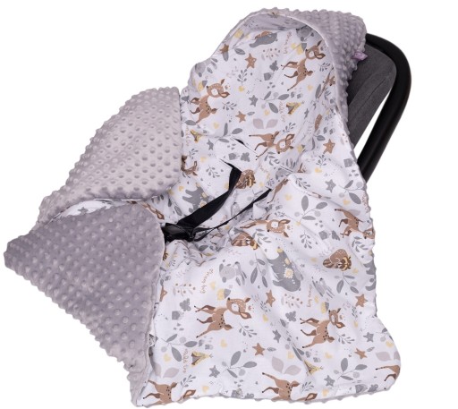 КОВДРА МІНКІ З КАПЮШОНОМ, АВТОМОБІЛЬНЕ СИДІННЯ, ПЕРЕНЕСКА