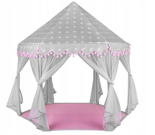Дитячий намет замок, палац СІРИЙ НАМЕТ БУДИНОК ПАЛАЦ ДИТЯЧИЙ ЗАМОК ЗІРКИ 12 м +