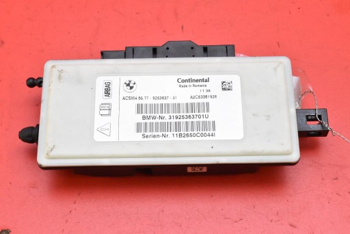 SENSOR Module Airbag Airbag 9253637 BMW F10 F11 LIFT 13-17