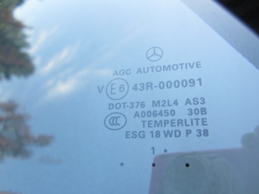 window door rear rear part left mala ciemna AS3 Mercedes ML W166