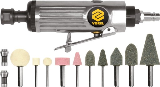 ПНЕВМАТИЧНИЙ ШЛІФУВАЛЬНИЙ ВЕРСТАТ З ПРЯМИМ ХВОСТОВИКОМ 1/4 6 ММ