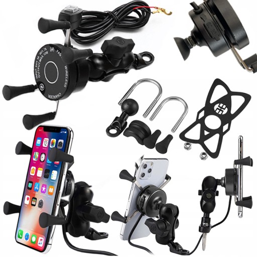 ДЕРЖАТЕЛЬ ТЕЛЕФОНА С ИНДУКТИВНЫМ ЗАРЯДНЫМ УСТРОЙСТВОМ МОТОЦИКЛА