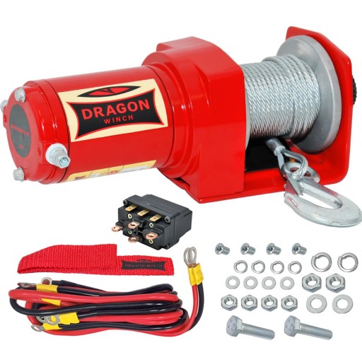 Тросовая лебедка для Quad Plow DRAGON WINCH + аксессуары MARKOWA!