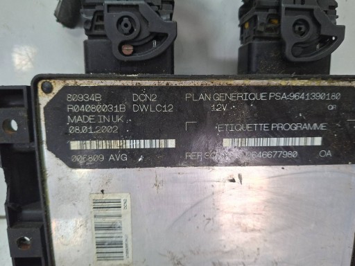 Unité de contrôle Moteur R04080031B 9646677980 9641390180 CITROEN PEUGEOT 1.9 D