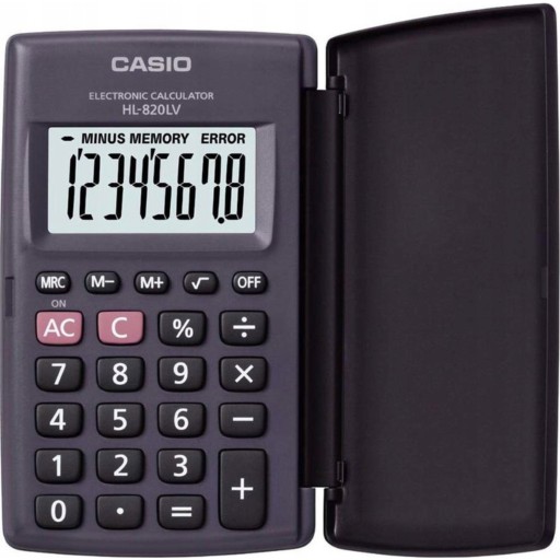 Калькулятор офісний Casio HL-820LV-S BK