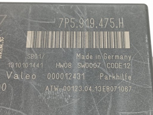 module PDC of the parking 7P5919475H Porsche Cayenne II (2010-2017)